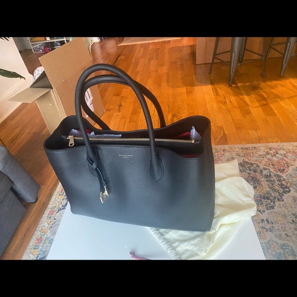 Aspinal of London - London Tote in Black Pebble - Picture 2 of 6